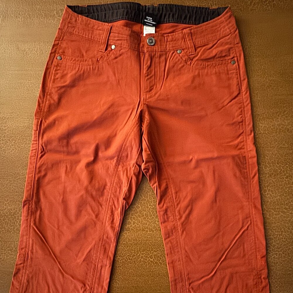 NWOT Kuhl Hiking Legendary Pants Splash Metro Orange - Size 6 Regular - Picture 2 of 5
